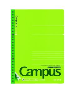 สมุดโน้ต Campus Leaf (แบบฉีก) ขนาด B5, 26 รู, เส้นบรรทัด 7 มม., 50 แผ่น