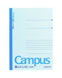 สมุดโน้ตสำหรับนักศึกษา ขนาด A5 เส้นบรรทัด B หนา 6 มม. จำนวน 30 แผ่น รหัส 103B