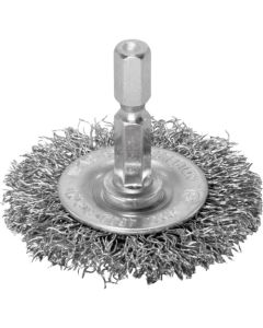 AP STEEL WIRE BRUSH HEX 1/4 L38
