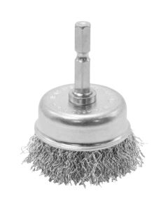 AP STEEL WIRE BRUSH HEX 1/4 L60