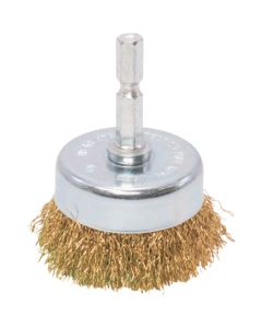 AP STEEL WIRE BRUSH HEX 1/4 L60 BRASS