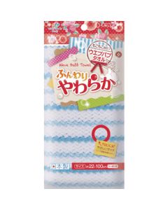 Wave Bubble Foaming Body Wash Cloth Blue 60แผ่น