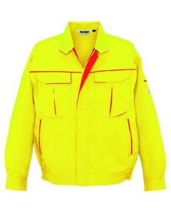 เสื้อแจ็คเก็ตแขนยาว สีเหลือง x แดง ไซส์ L