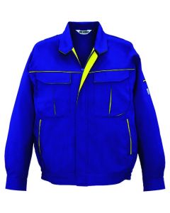 เสื้อแจ็คเก็ตแขนยาว สีน้ำเงินรอยัลบลู x สีเหลือง ไซส์ LL