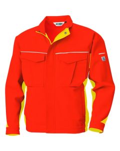 เสื้อแจ็คเก็ตแขนยาว สีส้ม x เหลือง ไซส์ 4L
