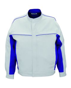 เสื้อแจ็คเก็ตแขนยาว สีเทาเงินผสมสีน้ำเงินเข้ม ไซส์ L