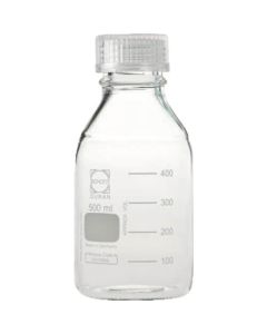 ขวดกลมสีขาว ฝาเกลียว ฝาใส 500ml