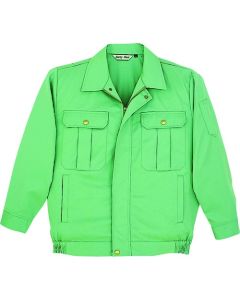 เสื้อแจ็คเก็ตแขนยาว สีเขียวควันบุหรี่ ไซส์ 5L