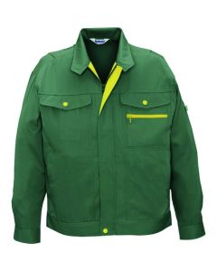 เสื้อแจ็คเก็ตแขนยาว สีเขียวเข้ม ไซส์ 3L