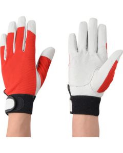 Pig Leather Glove With Reinforce XL 10ชุด