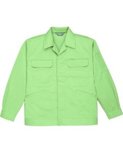 เสื้อแจ็คเก็ต (ติดกระดุม) สีเขียวเอิร์ธกรีน ไซส์ 5L