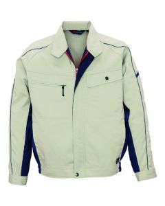 เสื้อแจ็คเก็ตแขนยาว สีเทาเงิน x สีเทาฟ้า ไซส์ LL