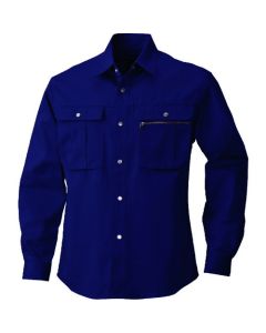 เสื้อเชิ้ตแขนยาวสีกรมท่า ไซส์ 4L