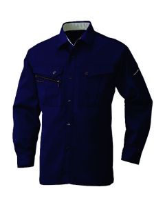 เสื้อเชิ้ตแขนยาวสีกรมท่า ไซส์ 5L