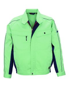 เสื้อแจ็คเก็ตแขนยาว สีเขียวเอิร์ธโทน x เทาฟ้า ไซส์ M