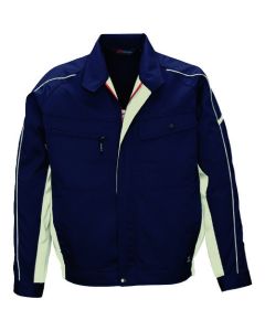 เสื้อแจ็คเก็ตแขนยาว สีฟ้าเทา x สีเงินเทา ไซส์ 4L