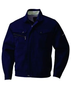 เสื้อแจ็คเก็ตแขนยาว สีกรมท่า ไซส์ 5L