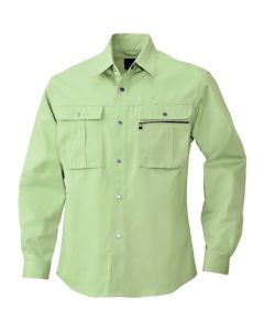 เสื้อเชิ้ตแขนยาว สีงาช้าง ไซส์ 3L