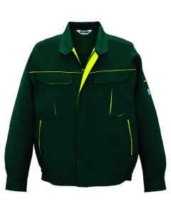 เสื้อแจ็คเก็ตแขนยาว สีเขียว x เหลือง ไซส์ 4L