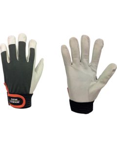 Goat leather gloves Lnstep knit