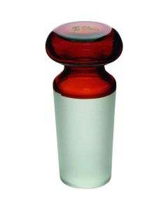 จุกปิดรอยต่อมาตรฐานแบบแบน สีน้ำตาลแดง ขนาด 24/40 จำนวน 10 ชิ้น