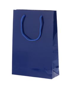 ถุงกระดาษสำหรับช้อปปิ้ง ยี่ห้อ Bright Bag SWT สีน้ำเงินเข้ม แพ็คละ 10 ใบ