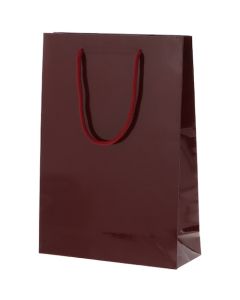 ถุงกระดาษสำหรับช้อปปิ้ง ยี่ห้อ Bright Bag SWT สีเบอร์กันดี แพ็คละ 10 ใบ