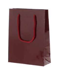ถุงกระดาษสำหรับช้อปปิ้ง Bright Bag ขนาด MM สีเบอร์กันดี แพ็คละ 10 ใบ