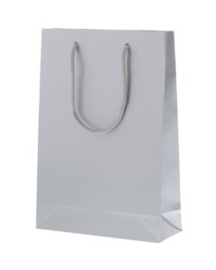 ถุงกระดาษสำหรับช้อปปิ้ง ยี่ห้อ Bright Bag SWT สีเงิน แพ็คละ 10 ใบ