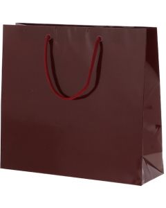 ถุงกระดาษช้อปปิ้ง Bright Bag GM สีเบอร์กันดี แพ็คละ 10 ใบ