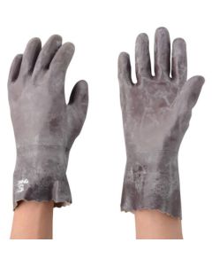 Interlocked Cotton Lined Natural Thickness Rubber Glove S 5ชุด