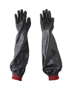 Interlocked Cotton Lined Natural Rubber Gloves 1ชุด