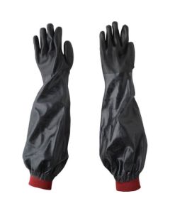 Interlocked Cotton Lined Natural Rubber Gloves 1ชุด