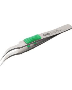 Rubber Grip Stainless Tweezers 1เส้น
