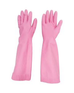 NR Long Thick-Gloves with Cotton Liner for Household