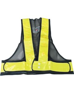 เสื้อกั๊กนิรภัย LED รุ่น 8Y4002 สีน้ำเงิน/เหลืองสะท้อนแสง