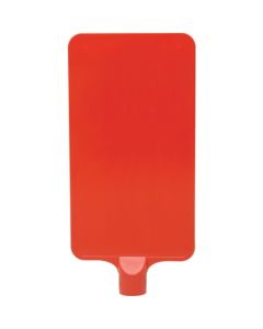 ป้ายสี 8Y0183 "เรียบ" แนวตั้ง สีแดง