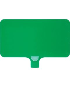 ป้ายสี 8Y0171 "เรียบ" แนวนอน สีเขียว