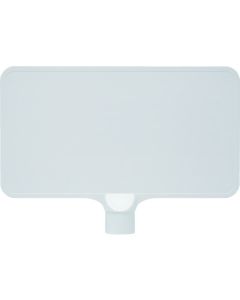 ป้ายสี 8Y0165 "ธรรมดา" แนวนอนสีขาว