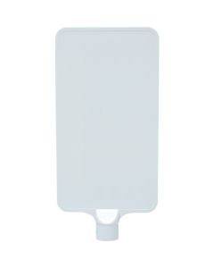 ป้ายสี 8Y0189 "เรียบ" แนวตั้งสีขาว