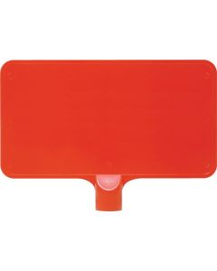 ป้ายสี 8Y0159 "ธรรมดา" แนวนอนสีแดง