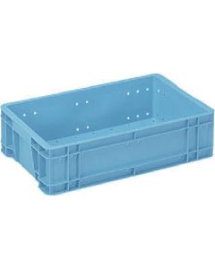 ภาชนะแบบวางซ้อนได้สำหรับอุตสาหกรรมประมง รหัส 203401 รุ่น Tro-box B-3 (มีรูระบายน้ำ) สีน้ำเงิน