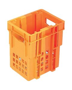 บรรจุภัณฑ์สำหรับขนส่งเครื่องดื่ม รุ่น 200953 Pure Crate 6P (แบบฝาจั่วสำหรับขวดขนาด 1 ลิตร 6 ขวด) สีส้ม/ส้ม