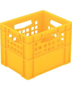ภาชนะบรรจุเครื่องดื่ม 201922 Pure Crate 12P-2 (แบบฝาจั่วสำหรับขวดขนาด 1 ลิตร จำนวน 12 ขวด) สีเหลือง