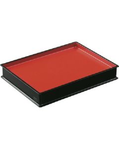 กล่องเบนโตะขนาดเล็กเคลือบสีแดง รหัส 200300 สีแดง/ดำ