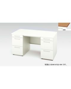 โต๊ะทำงานแบบสองขา รุ่น XEHH / หน้าโต๊ะ: ไม้วอลนัทกลาง / ตัวโต๊ะ: สีขาวใส / ขนาด กว้าง 1600 x ลึก 700 x สูง 720 มม.