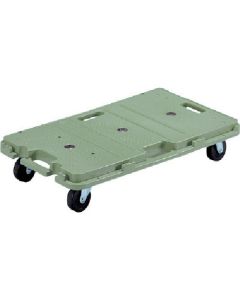 รถเข็นแพลตฟอร์มเรซิน รุ่นหมายเลข 802603 ยี่ห้อ Sanfel Carry S รับน้ำหนักได้ 120 กก. สีเขียว