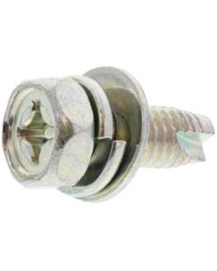 Trivalent zinc cr+3  color white  (+)Tapping C1 Up set P=3  6 X 16  กล่องละ 300 เส้น