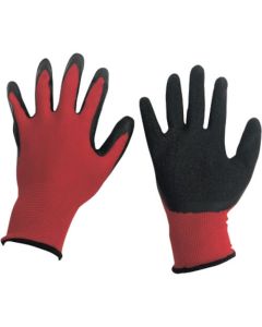 Latex Coated Knitted Gloves Power Red