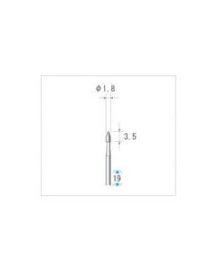 ดอกคาร์ไบด์ (1Pk (ถุง) = 5 ชิ้น) เส้นผ่านศูนย์กลางใบมีด 1.8mm